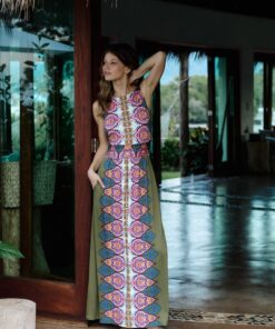 Floral Print Women's Midi Dress