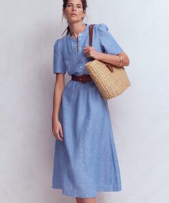 Women's Linen A-Line Dress