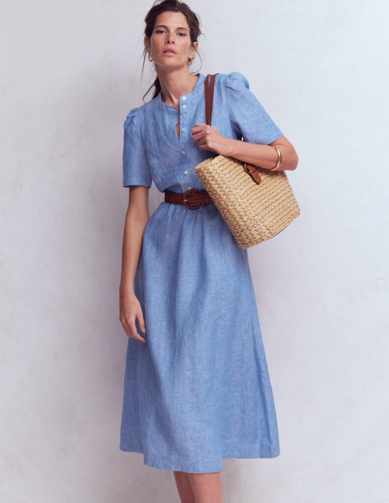 Women's Linen A-Line Dress